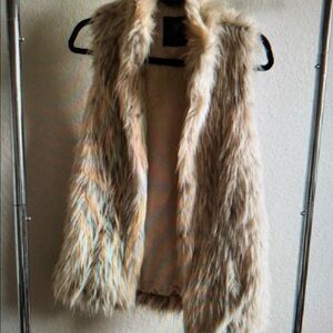 Rachel Zoe Women's Cream and Tan Gilet